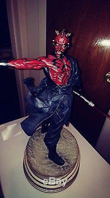 Darth Maul Star Wars Sideshow Collectibles Mythos Statue 18' Limited Edition