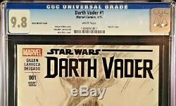 Darth Vader 1 Cgc 9.8 Alex Ross 1200 Sketch Star Wars Luke Jedi Sith Force Yoda