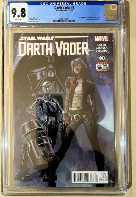 Darth Vader #3 1st Print Cgc 9.8 From 2015! Marvel 1st App Doctor Aphra Nm K722