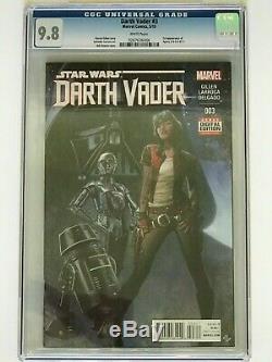 Darth Vader #3 CGC 9.8 1st Doctor Aphra 000 BT1 Droids WHITE Pages Marvel Comics