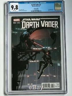 Darth Vader #3 CGC 9.8 1st Doctor Aphra Variant Cover WHITE Pages Marvel Comics