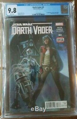 Darth Vader 3 CGC 9.8 NM/MINT 1st Doctor Aphra, 0-0-0, BT-1 1st Print Star Wars