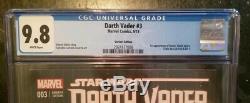 Darth Vader #3 Larroca Variant Cgc 9.8 White Pages 1st Doctor Aphra
