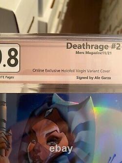 Deathrage #2 May the 4th Foil Variant Signed with COA PGX (Not CGC) 9.8! WOW
