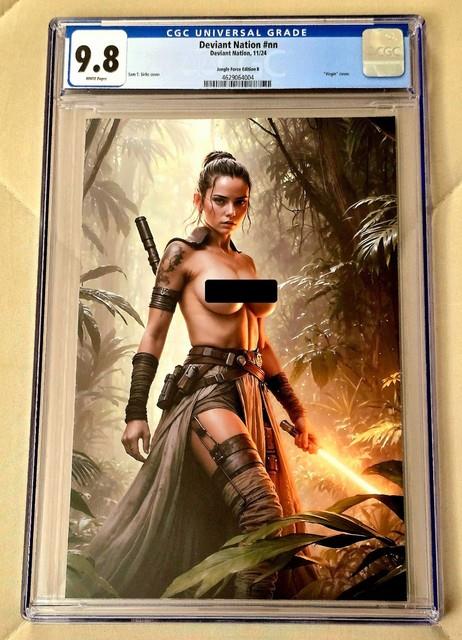 Deviant Nation Rey Matching Set Jungle Force Leia Star Wars Cgc 9.8 Rare