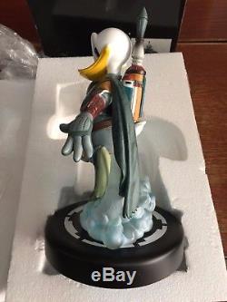 Disney Star Wars Donald Duck as Boba Fett Figure/Statue Limited 1977 - New