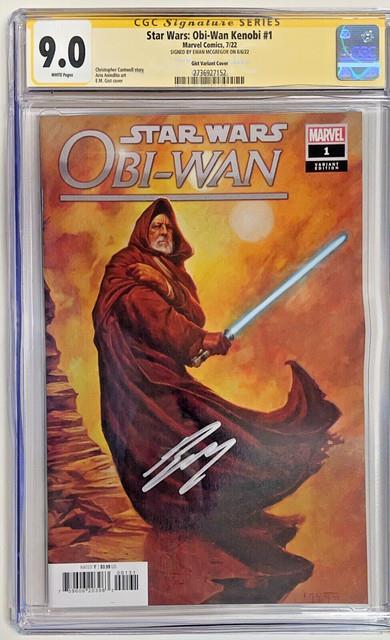Ewan Mcgregor Auto Cgc Signature Series Graded 9.0 Star Wars Obi-wan #1 Variant