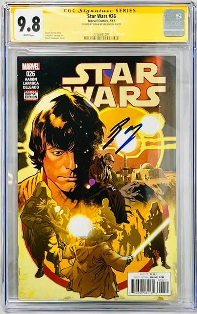 Ewan Mcgregor Signed Cgc Signature S Graded 9.8 Star Wars #26 Marvel Comics