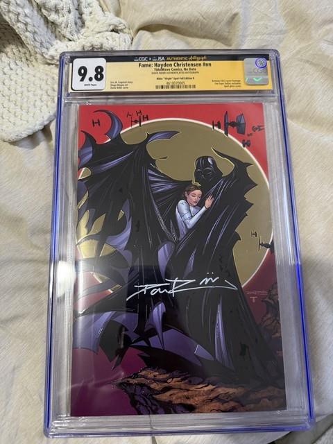 Fame Hayden Christensen Cgc 9.8 Signed Davis Rider Dallas Fan Expo Star Wars