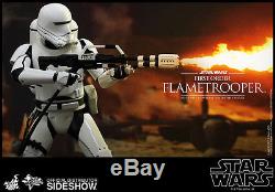 FIRST ORDER FLAMETROOPER SideshowithHot Toys 12 Figure Star Wars/Force Awakens N