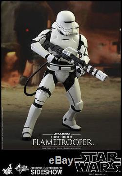 FIRST ORDER FLAMETROOPER SideshowithHot Toys 12 Figure Star Wars/Force Awakens N