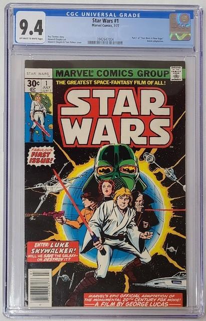 For Madel-9326 Star Wars 1 Marvel Comics 1977 1st Printing Cgc 9.4 Stand