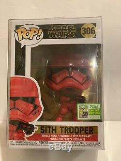 Funko Comic Con Limited Edition Star Wars Sith Trooper #306 With Protecter Box