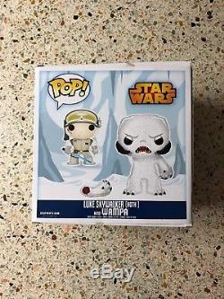 Funko Pop Sdcc 2014 Star Wars Luke Skywalker Hoth & Wampa Comic Con Exclusive