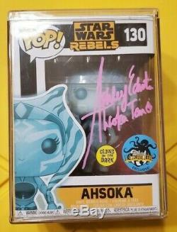 Funko Pop Star Wars Rebels Ahsoka Signed by Ashley Eckstein LA Comic Con