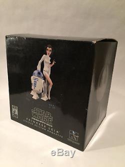 GENTLE GIANT Princess Leia R2-D2 Star Wars ANIMATED Maquette Statue Ltd Edition