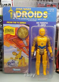 Gentle Giant Star Wars Jumbo Vintage Droids Cartoon See-threepio C-3po Figure