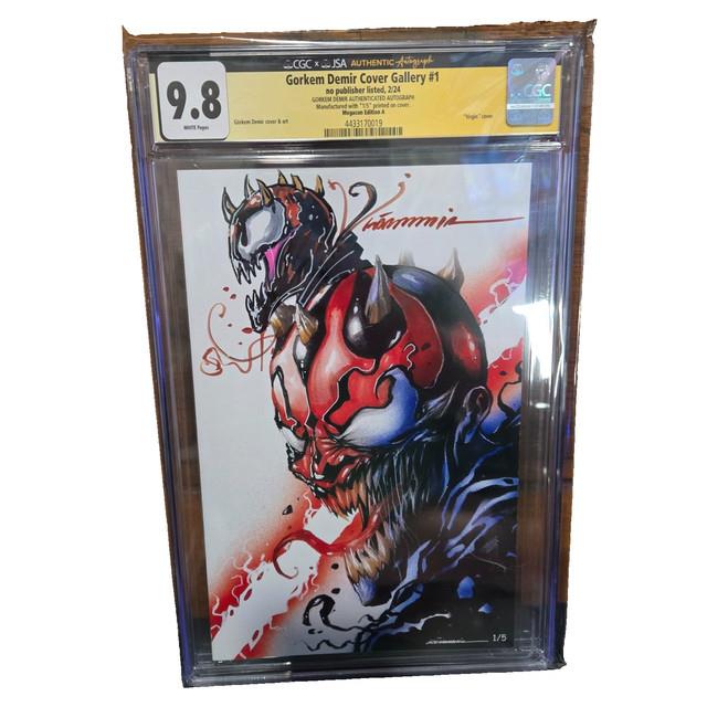 Gorkem Demir Cover Gallery #1'cgc 9.8 Venomized Darth Maul Art Signed Star Wars