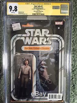 Han Solo #1 Carbonite Action Figure Variant CGC 9.8 SS Signed By Harrison Ford