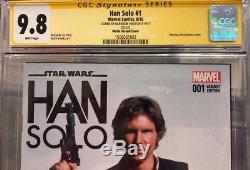 Han Solo #1 Movie Variant Signed Autograph Harrison Ford CGC 9.8 Star Wars