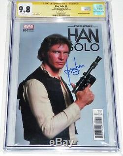 Han Solo #4 CGC SS Signature Autograph HARRISON FORD 9.8 Photo Variant Cover WOW