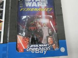 Hasbro Star Wars Visionaries Comic Pack Darth Maul & Uncle Owen Figure Set Nip