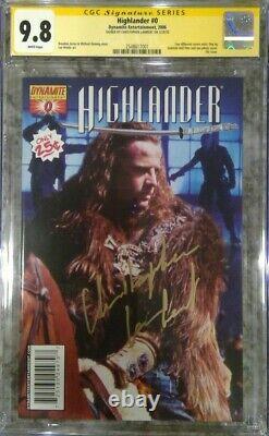 Highlander #0 photo cover CGC 9.8 SS Signed by Christopher Lambert