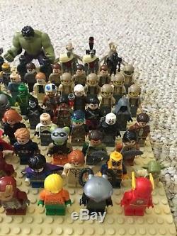 Huge Lego Minifigure Lot Marvel Star Wars DC Comics Pirates of the Caribbean CMF