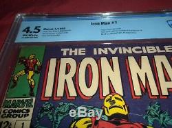 Iron Man #1 marvel 1968 silver age CBCS LIKE CGC 4.5 comic! 1ST SOLO ISSUE! WOW