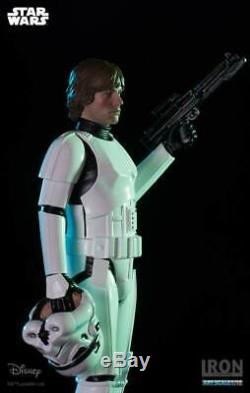 Iron Studios Luke Skywalker Stormtrooper 110 Scale Figure Star Wars Statue New