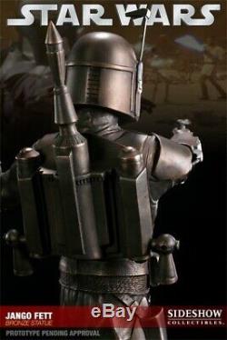 Jango Fett Bronze Statue Sideshow Star Wars Mandalorian #3 / 25 Boba Darth Vader