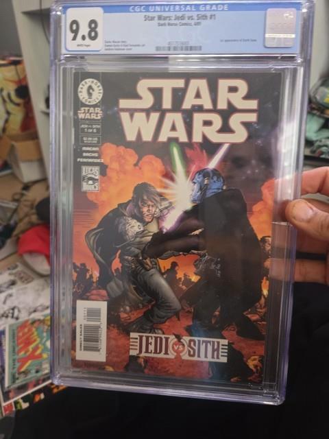Jedi Vs Sith #6 Cgc 9.8 First Appearance Of Darth Zannah Dark Horse Star Wars