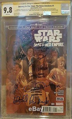 Journey to Star Wars Force Awakens #1 CGC 9.8 SS Ford, Hamill, Baker, Fisher +6