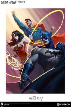 Justice League Trinity Sideshow Collectibles Premium Art Print Alex Pascenko