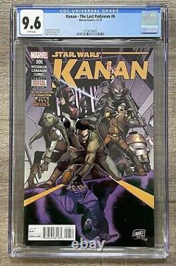 Kanan The Last Padawan #6 CGC 9.6, 1st Sabine Wren, NM+, Marvel, 2015, Star Wars