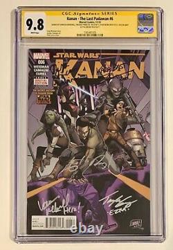 Kanan The Last Padawan #6 Cgc Ss 9.8 Signed By Cast Of Star Wars Rebels