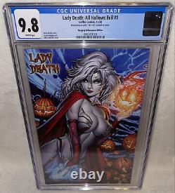 $$ Lady Death All Hallows Evil #1 CGC 9.8 N Hallowqueen Edition 182/250 MInty $$