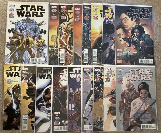 Large 64 Issue Star Wars Comic Book Lot Look! Marvel Vader Aphra Legacy
