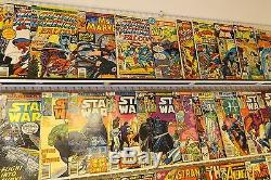 Lot of 130 Silver/Bronze comics with Keys Star Wars, Spider-Man, Daredevil & More