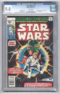 Lot of 3 Star Wars Comics #1,3,4 graded CGC 9.8
