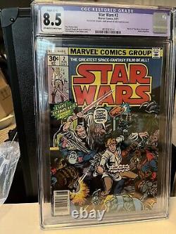 Marvel 1977 Star Wars #2 1st Han Solo, Chewbacca, & Jabba (CGC 8.5)
