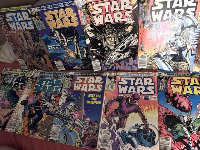 Marvel Comic Group Star Wars Comics 9pc Lot. #'s 50-53, 55-59. Used. See Details