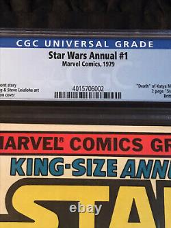 Marvel Comics 1979 Star Wars Annual #1 CGC 9.6 Near Mint+ Walt Simonson Cover