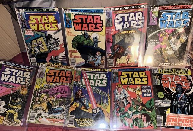 Marvel Comics Group Star Wars Comics #30-34, 36-39. 9pc Lot. Used, See Details