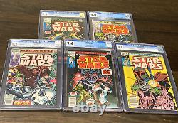 Marvel Comics Lot CGC GRADED Star Wars #1, #2, #3, #4, #68 HOLY GRAIL MUST SEE