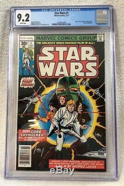 Marvel Comics STAR WARS #1 CGC 9.2 WHITE PAGES NM+ 1977
