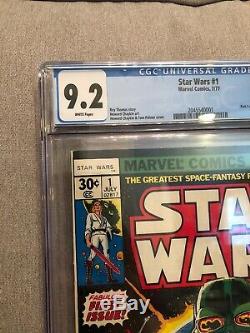 Marvel Comics STAR WARS #1 CGC 9.2 WHITE PAGES NM+ 1977 Freshly Graded