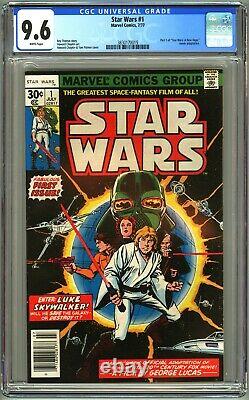 Marvel Comics STAR WARS #1 CGC 9.6 WP NM+ 1977 1st Print