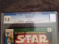 Marvel Comics STAR WARS #1 CGC 9.8 WHITE PAGES 1977