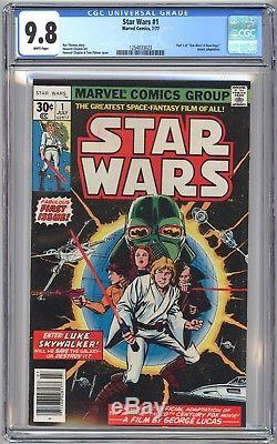 Marvel Comics STAR WARS #1 CGC 9.8 WHITE PAGES NM/MT 1977